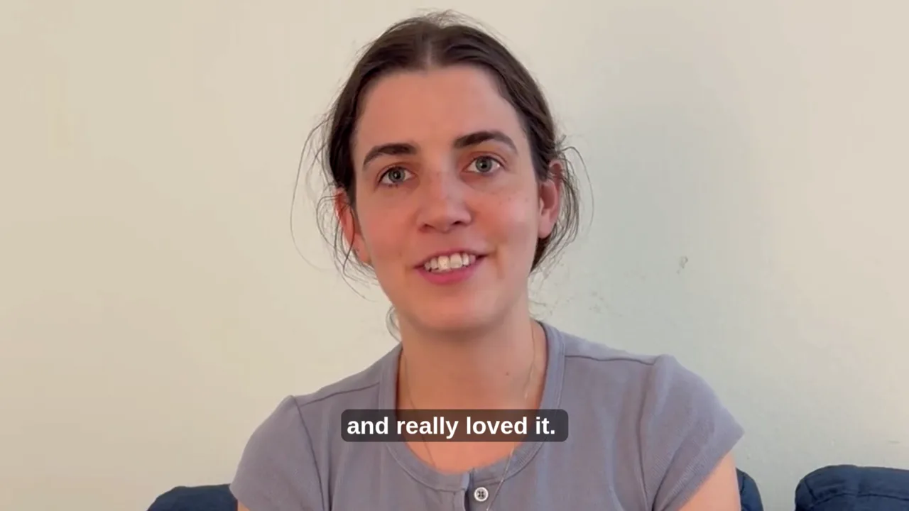 Alyssa smiling while sharing her family's story